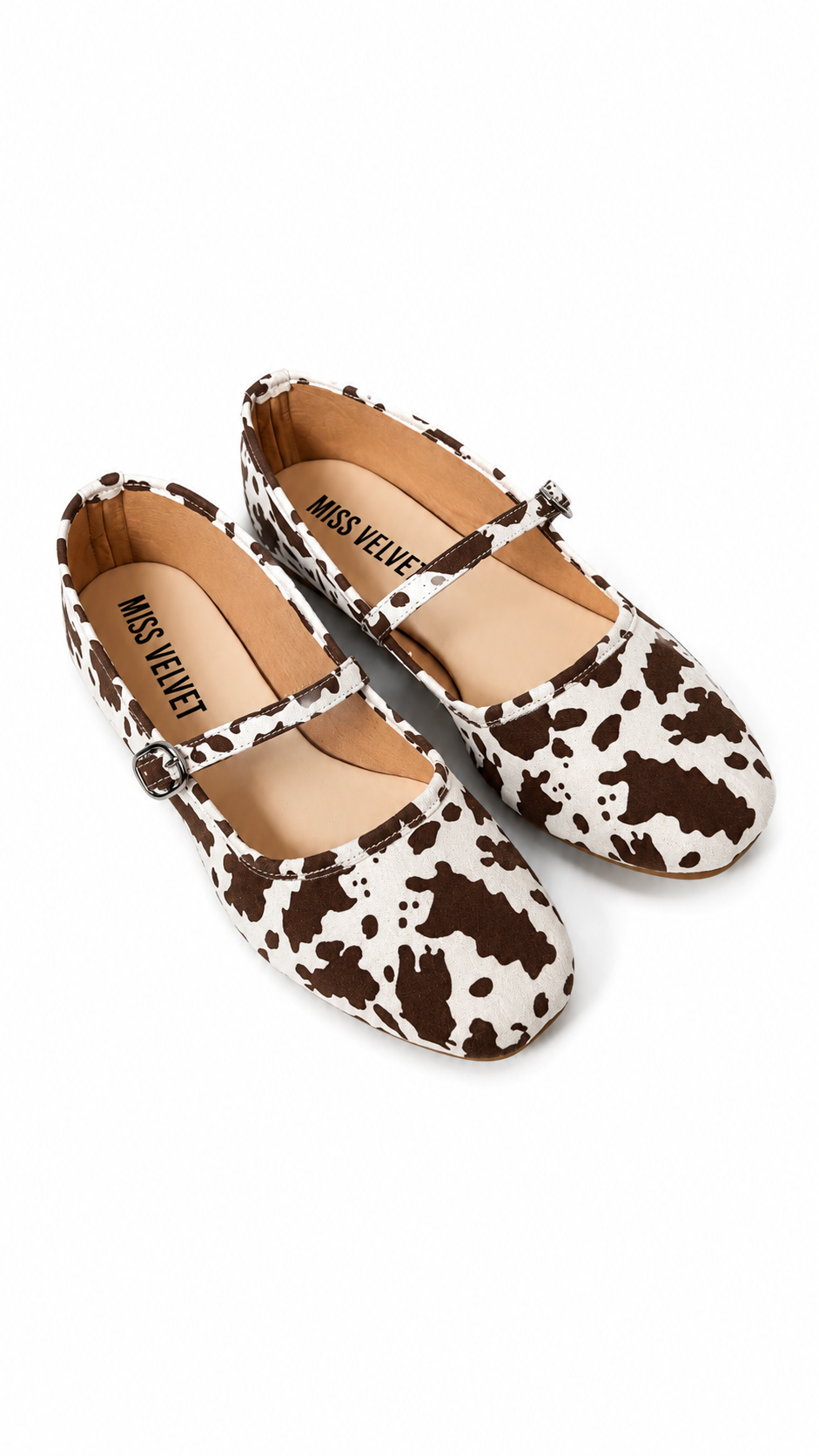 CLEMENTINA FLATS COW PRINT