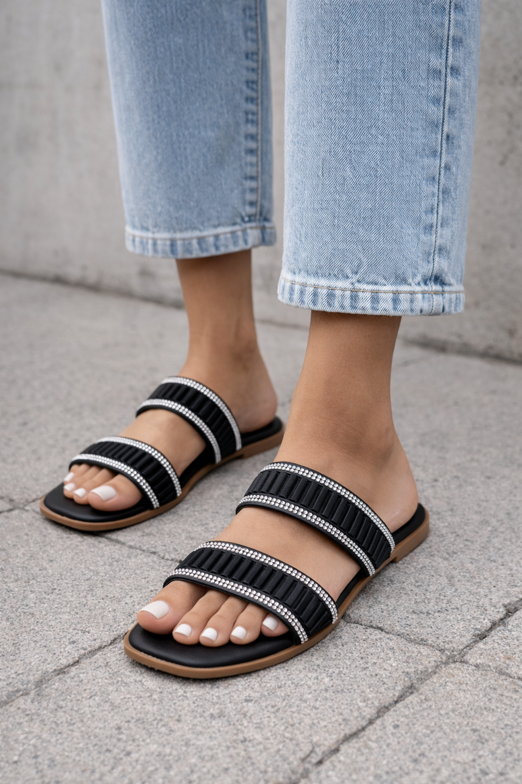 SELINA SANDALIAS BASICAS NEGRO