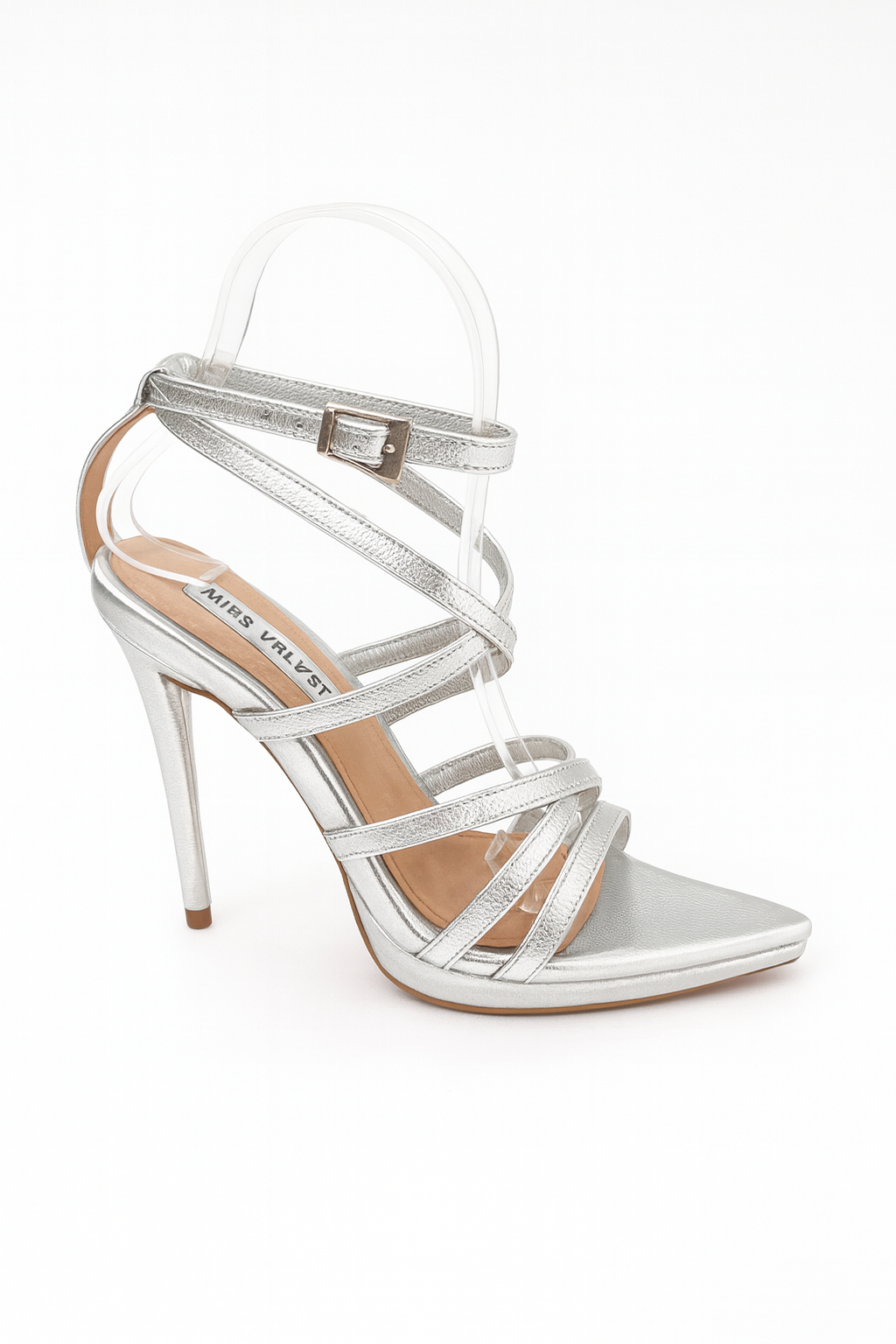 AUDREY P10 TACONES PUNTONES PLATEADO