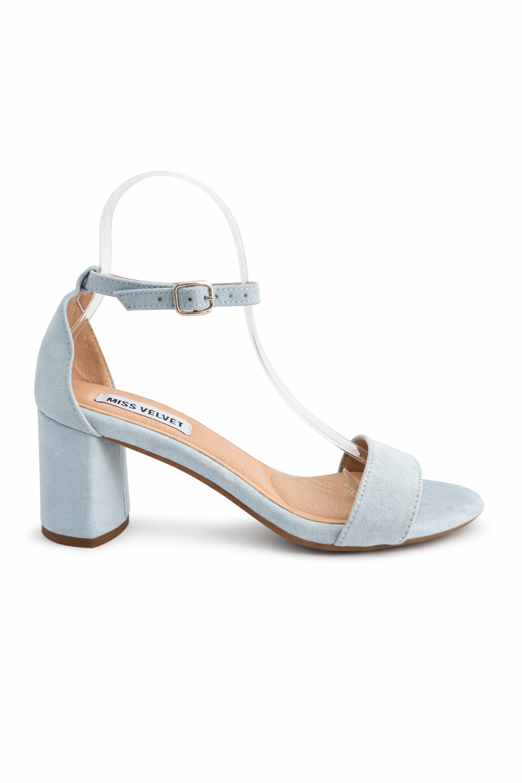 LISA BAJO MINI TACONES CELESTE