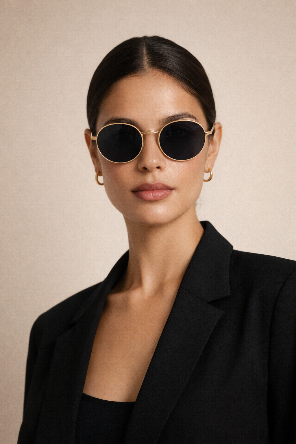 ROUND GAFAS DE SOL | NEGRO