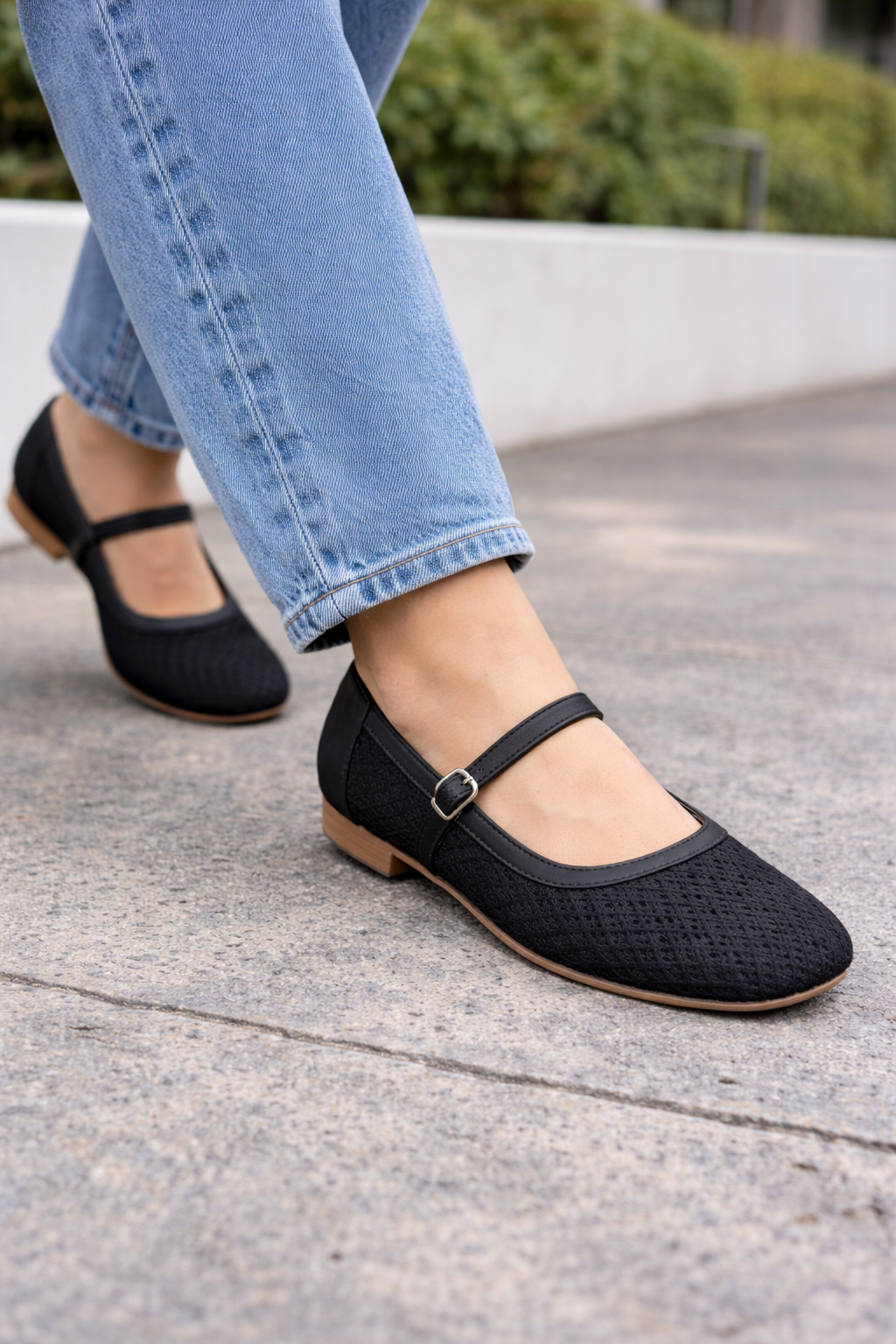 MESH FLATS NEGRO