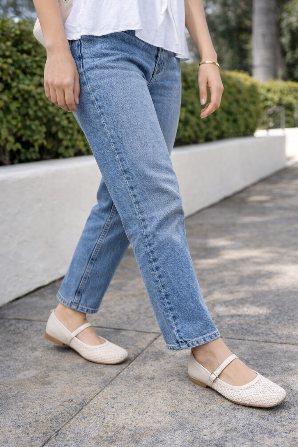 MESH FLATS BEIGE