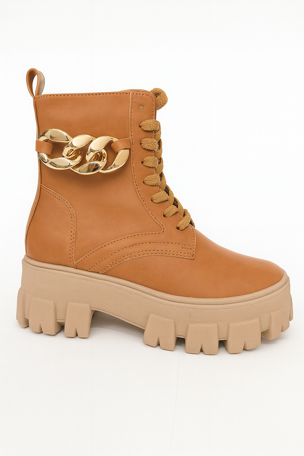 COMBAT BOOTS BOTINES CAFÉ