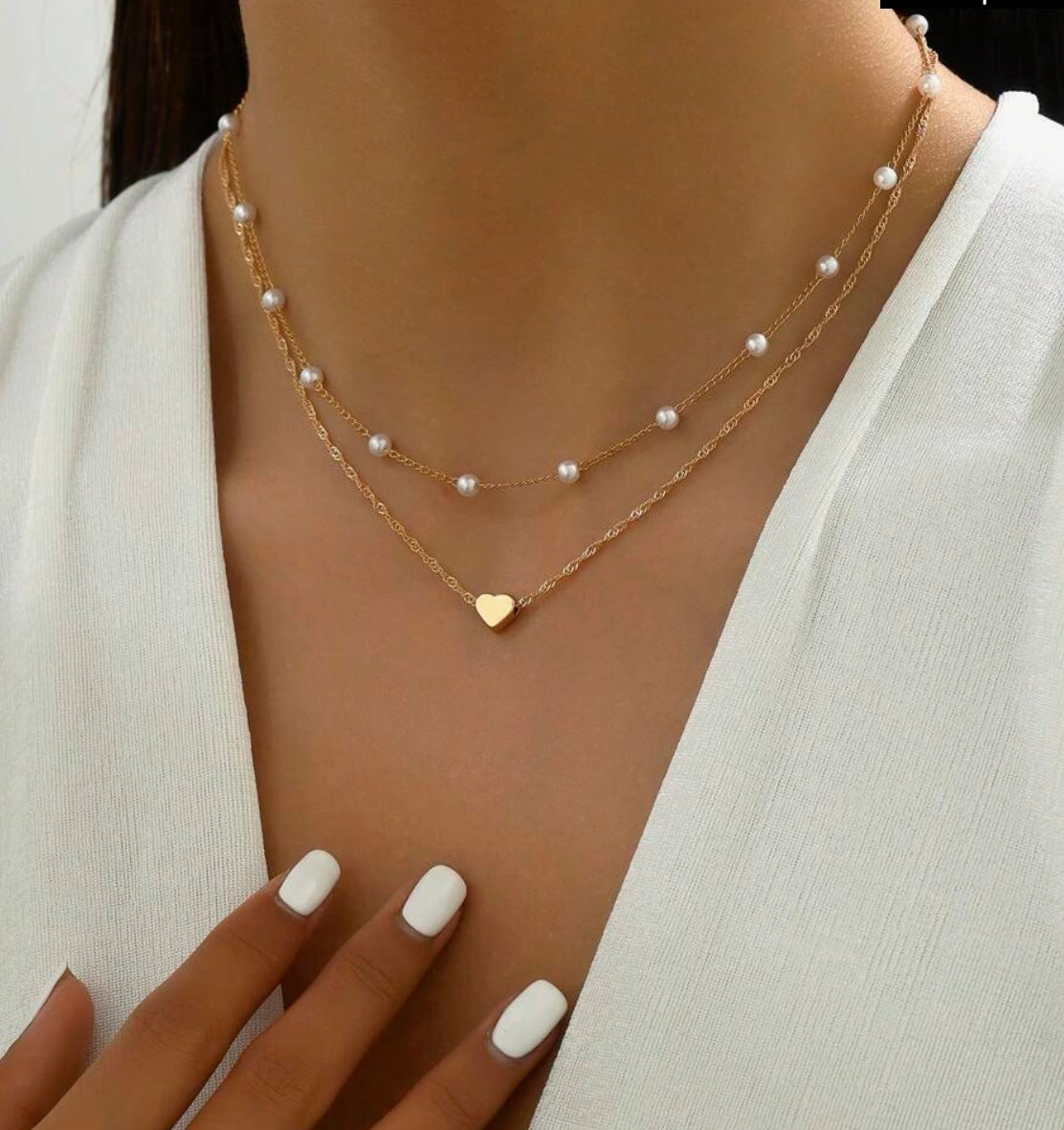 HEART SET COLLARES | DORADO