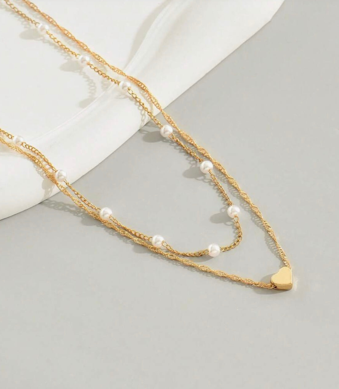 HEART SET COLLARES | DORADO