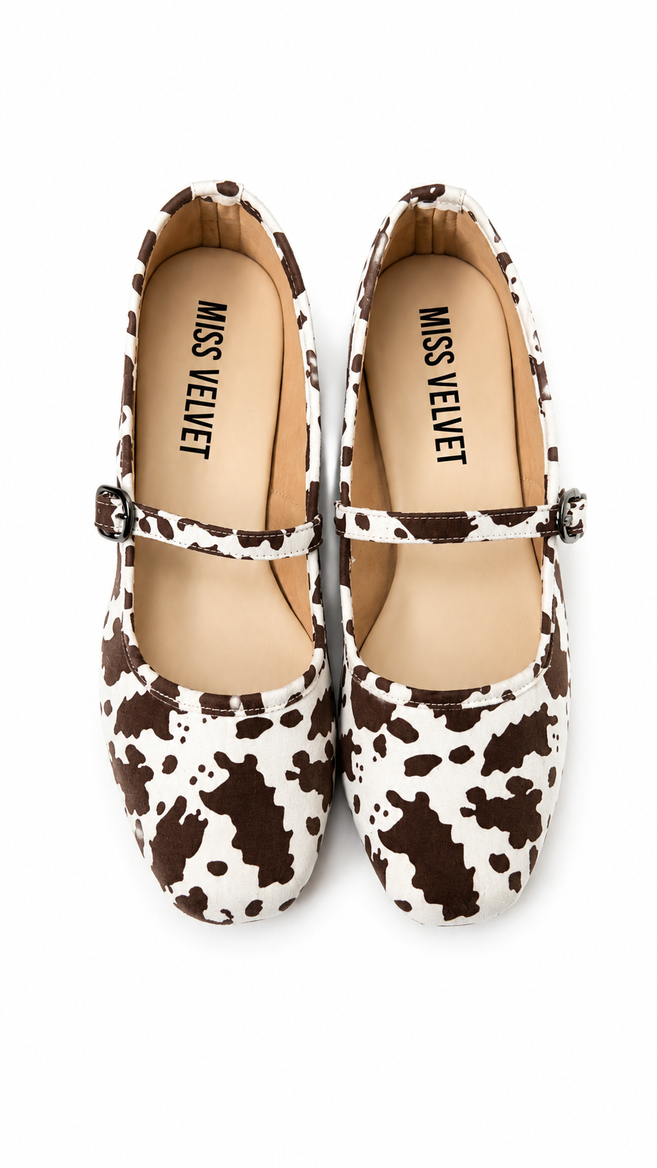 CLEMENTINA FLATS COW PRINT