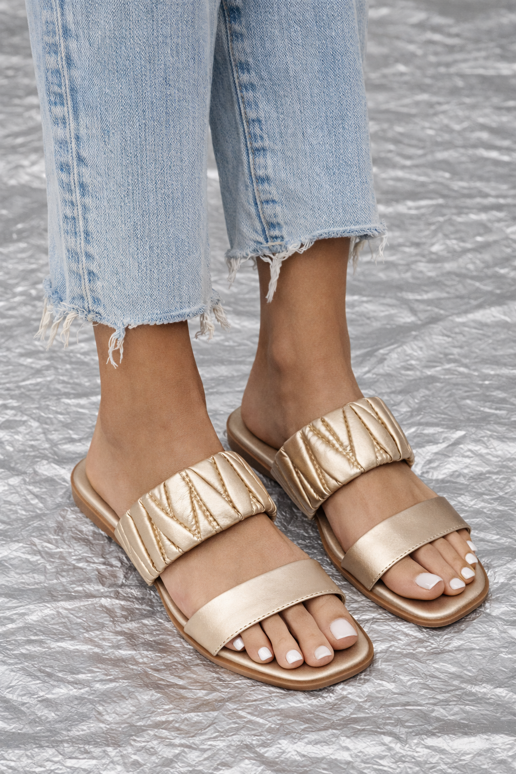 ATENAS SANDALIAS BASICAS CHAMPAGNE