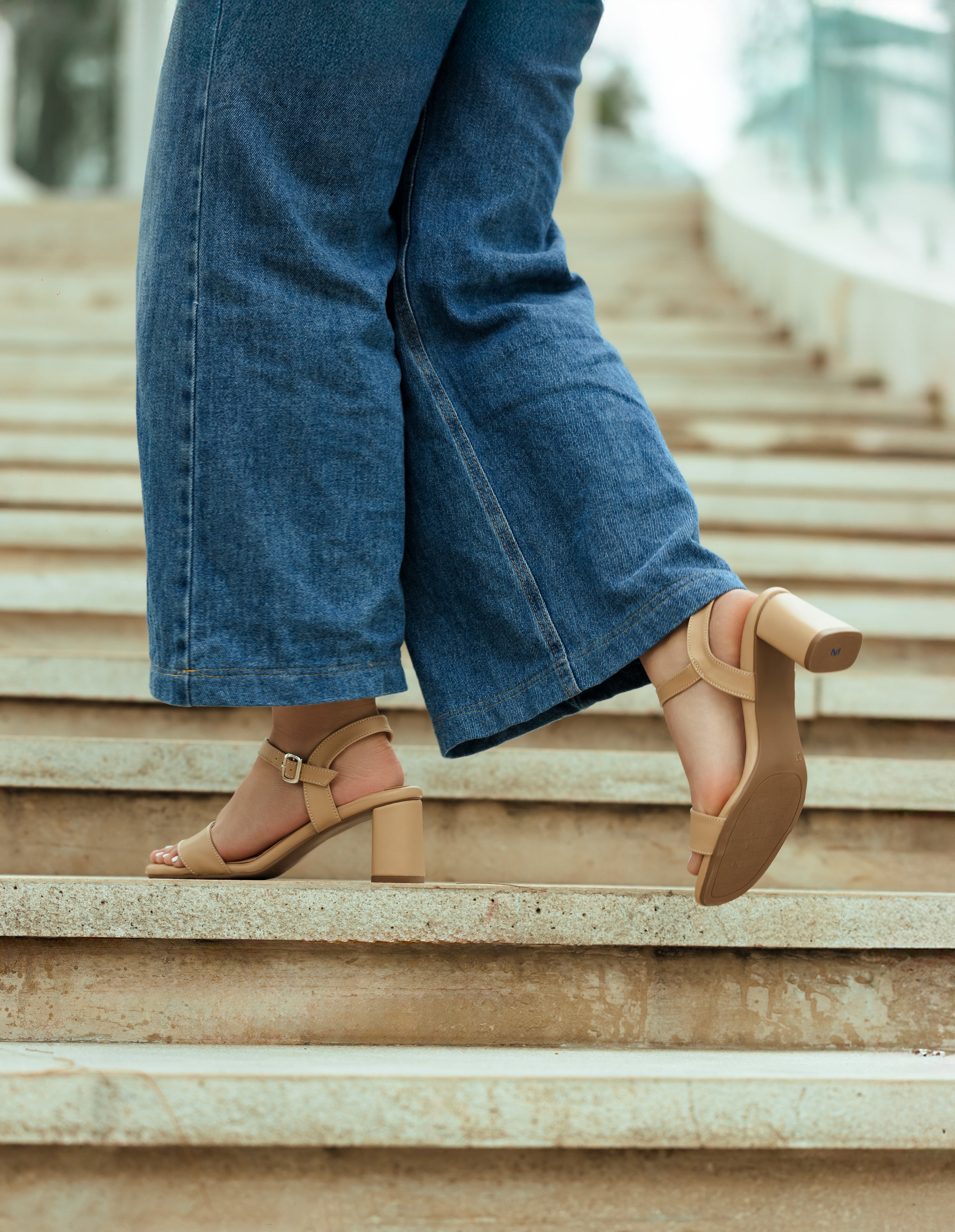 DONNA MINI TACONES CAMEL