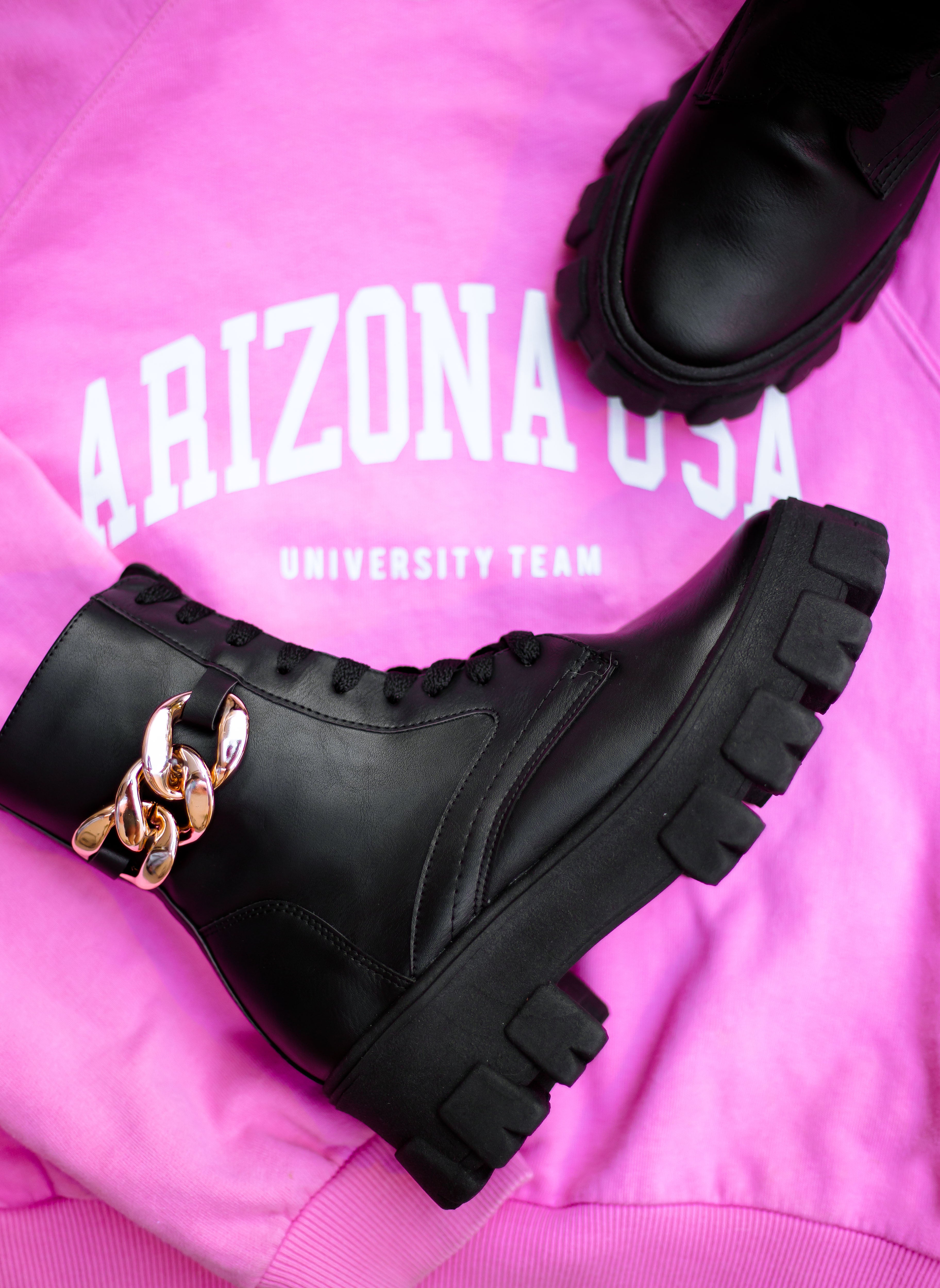 COMBAT BOOTS BOTINES NEGRO