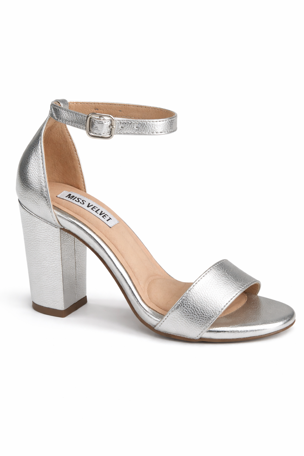 LISA TACONES PLATEADO