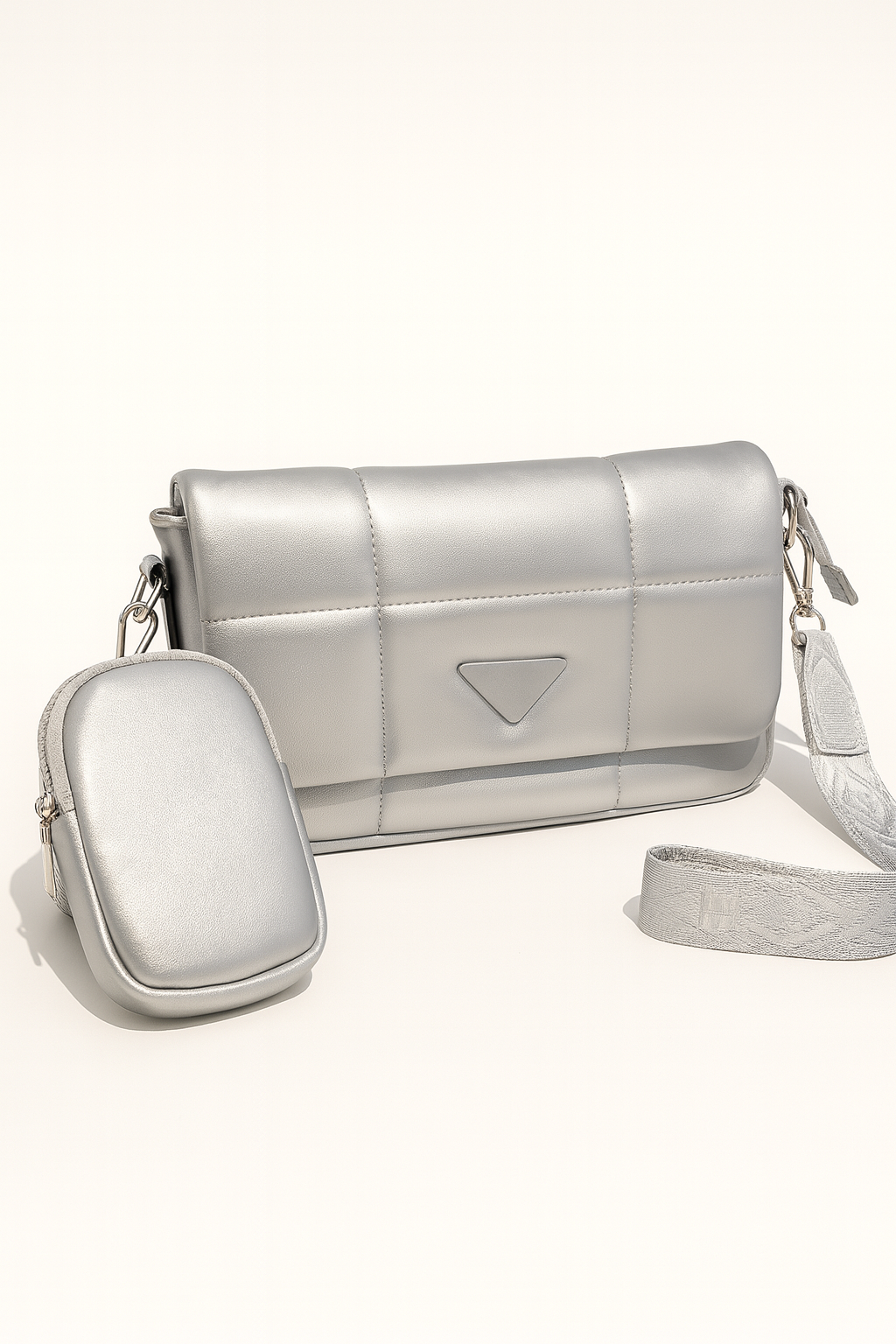 CROSSBODY CARTERA | PLATEADO