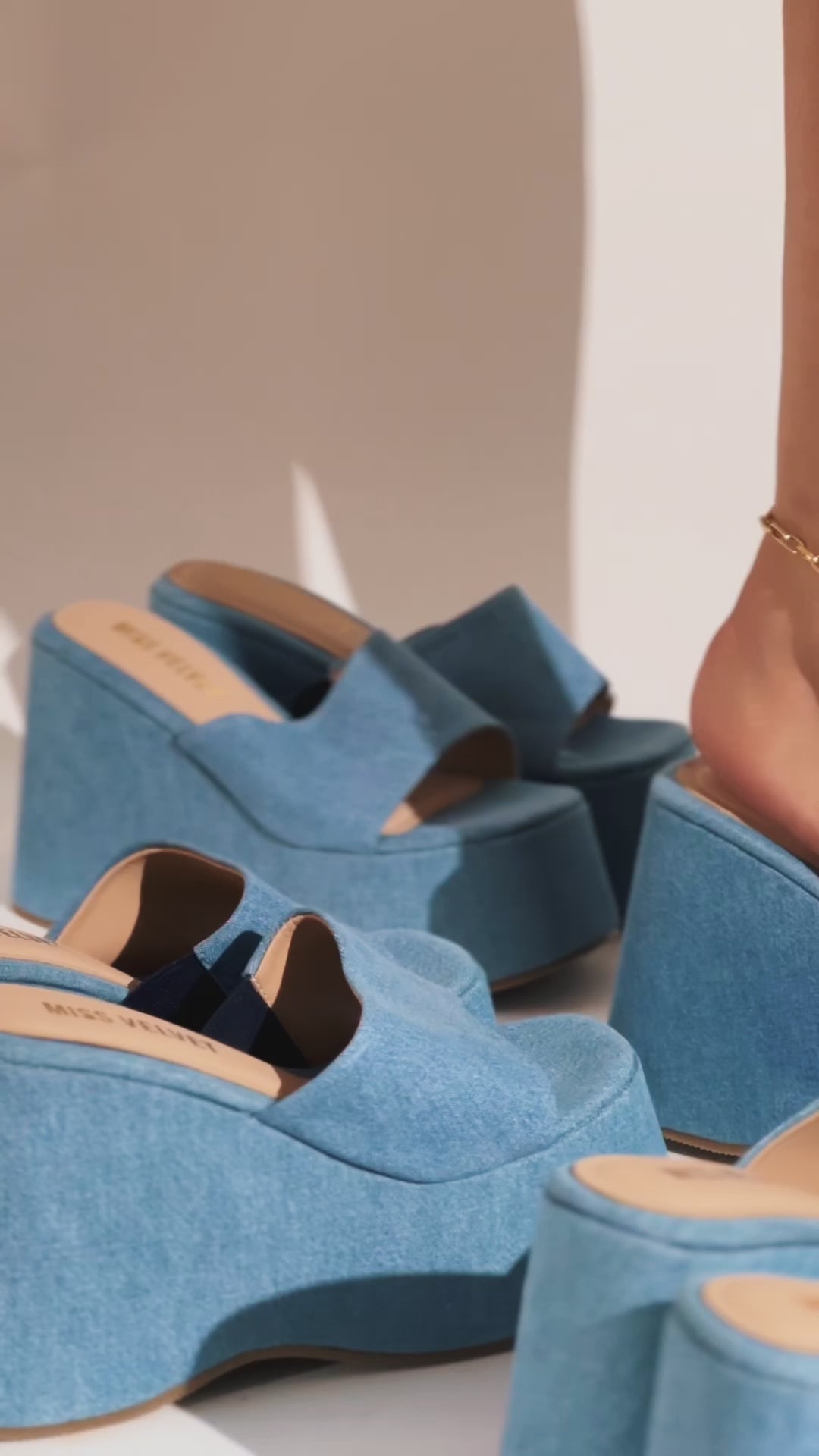 ACQUA PLATAFORMAS DENIM